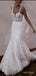 Bodycon Lady Beaded White Yarn Tulle Spaghetti Strap Mermaid Wedding Dresses HS63