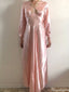 Casual Long Sleeves A-line Long Prom Dress Ideas, Evening Party Dresses,ZX1189