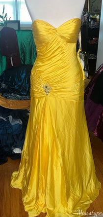 Gorgeous Strapless Mermaid Long Prom Dress Ideas, Evening Party Dresses,ZX1190
