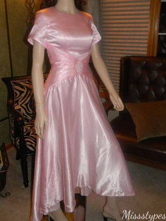 Casual Short Sleeves A-line Long Prom Dress Ideas, Evening Party Dresses,ZX1193