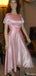 Casual Short Sleeves A-line Long Prom Dress Ideas, Evening Party Dresses,ZX1193
