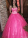 Gorgeous Strapless A-line Long Prom Dress Ideas, Evening Party Dresses,ZX1196