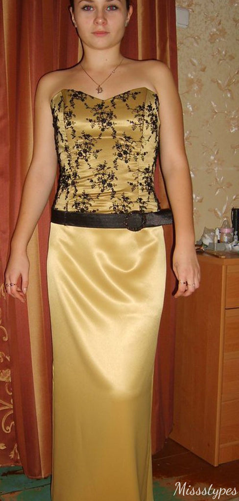 Sexy Strapless Sheath Long Prom Dress Ideas, Evening Party Dresses,ZX1199
