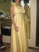 Elegant One-shoulder A-line Long Prom Dress Ideas, Evening Party Dresses,ZX1203