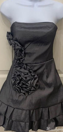 Elegant Strapless A-line Short Mini Homecoming Dress,HM604