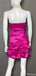 Elegant Strapless Sheath Short Mini Homecoming Dress,HM607