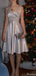 Elegant V-neck A-line Short Mini Homecoming Dress,HM614