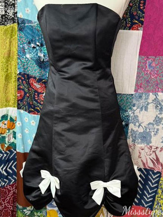 Elegant Strapless Sheath Short Mini Homecoming Dress,HM615