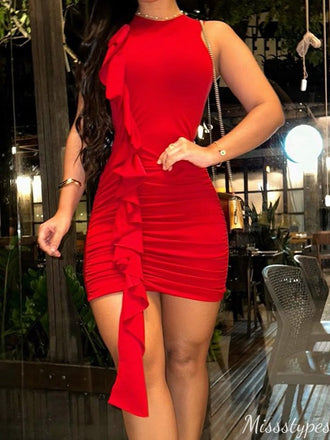Elegant Halter Sheath Short Mini Homecoming Dress,HM617