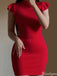 Sexy Short Sleeves Sheath Short Mini Homecoming Dress,HM618