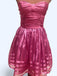 Casual Strapless A-line Short Mini Homecoming Dress,HM619