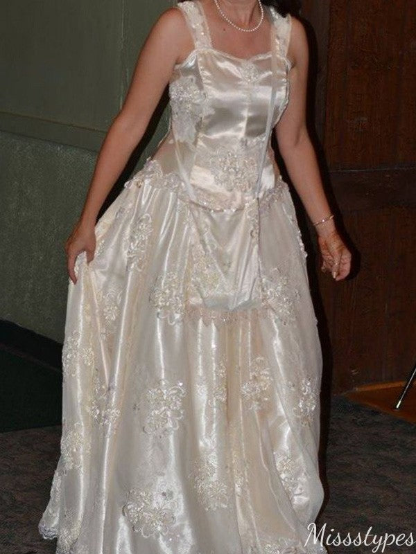 Gorgeous Spaghetii Strap A-line Long Prom Dress Ideas, Evening Party Dresses,ZX1217