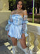 Elegant Strapless A-line Short Mini Homecoming Dress,HM623