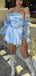 Elegant Strapless A-line Short Mini Homecoming Dress,HM623
