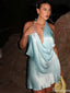 Casual Halter A-line Short Mini Homecoming Dress,HM627