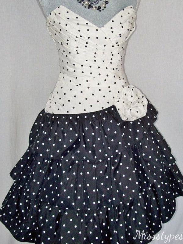 Elegant Strapless A-line Short Mini Homecoming Dress,HM628