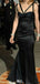 Sexy Black Mermaid Long Prom Dress Ideas, Evening Party Dresses,ZX1225