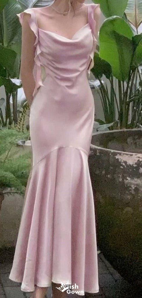 Elegant Spaghetii Strap Mermaid Long Prom Dress Ideas, Evening Party Dresses,ZX1227