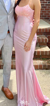Gorgeous Spaghetii Strap Mermaid Long Prom Dress Ideas, Evening Party Dresses,ZX1230