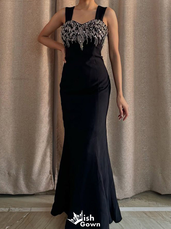Formal Spaghetii Strap Mermaid Long Prom Dress Ideas, Evening Party Dresses,ZX1231
