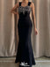 Formal Spaghetii Strap Mermaid Long Prom Dress Ideas, Evening Party Dresses,ZX1231