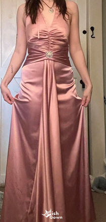 Elegant Halter Mermaid Long Prom Dress Ideas, Evening Party Dresses,ZX1232
