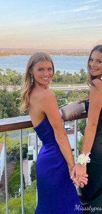 Gorgeous Sweetheart Strapless Mermaid Long Prom Dress Ideas, Evening Party Dresses,ZX587
