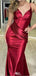 Sexy Spaghetii Strap Mermaid Long Prom Dress Ideas, Evening Party Dresses,ZX1236