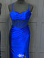 Sexy Spaghetii Strap Mermaid Long Prom Dress Ideas, Evening Party Dresses,ZX1238