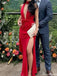 Sexy Deep V-neck Mermaid Long Prom Dress Ideas, Evening Party Dresses,ZX1252
