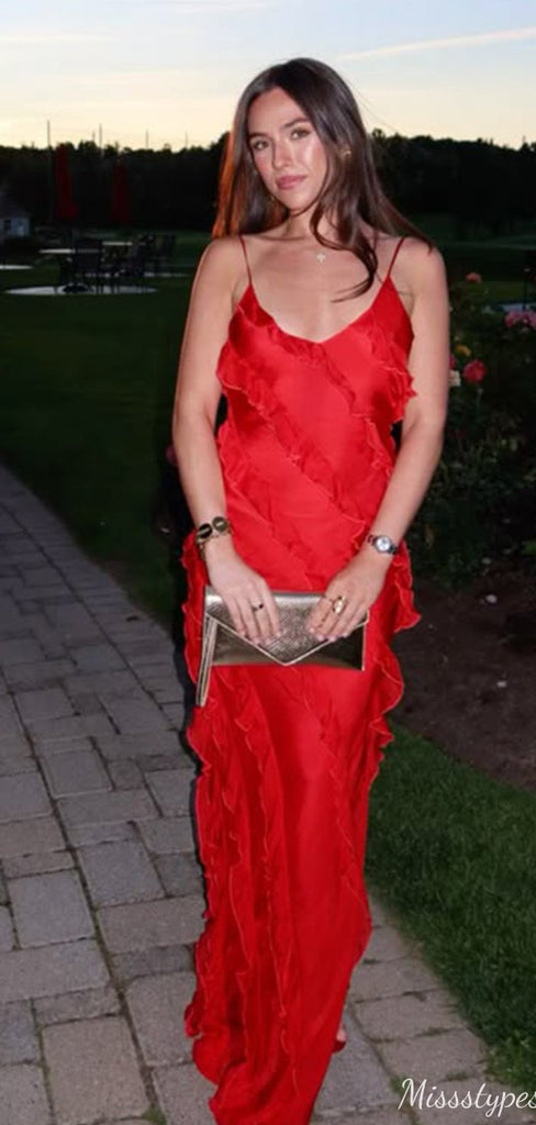 Casual Spaghetii Strap Mermaid Long Prom Dress Ideas, Evening Party Dresses,ZX1251
