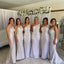 Charming Sliver One Shoulder Appliqued Mermaid Floor-Length Bridesmaid Dresses Online, BL15