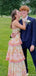Casual Straight Across Spaghetti Strap A-line Long Prom Dress Ideas, Evening Party Dresses,ZX592