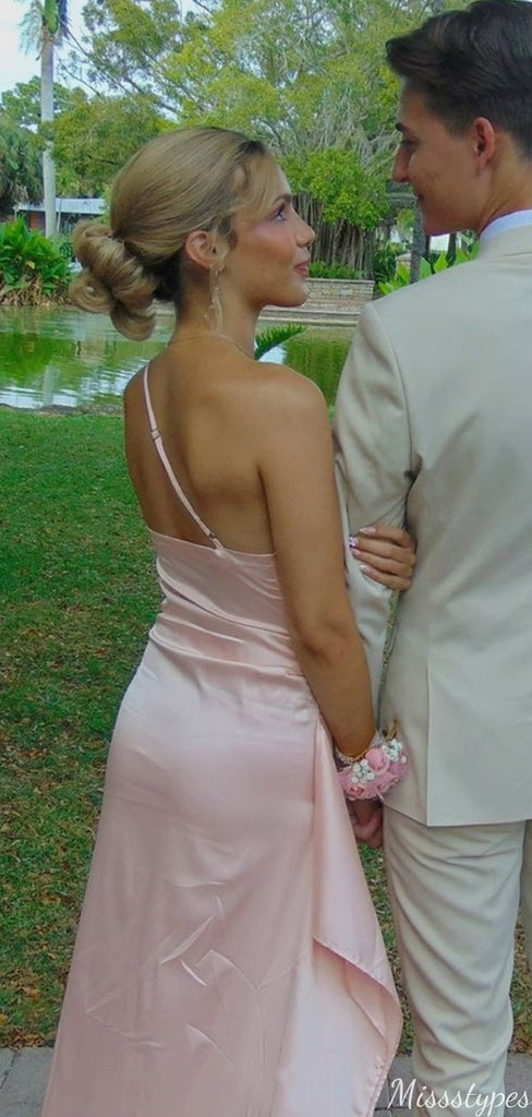 Gorgeous One-shoulder Mermaid Long Prom Dress Ideas, Evening Party Dresses,ZX597