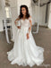 Beautiful Appliqued White Flower Full-Sleeve A-Line With Tail Wedding Dresses HS07