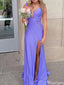 Elegant V-neck Notched Mermaid Long Prom Dress Ideas, Evening Party Dresses,ZX603