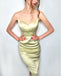 Women Mint Green Off Shoulder Mermaid Satin Long Evening Prom Evening Dress,ZX226