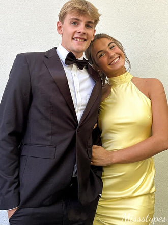 Casual Halter Backless A-line Long Prom Dress Ideas, Evening Party Dresses,ZX607