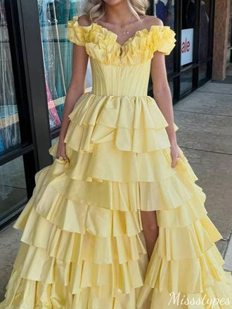 Elegant Off-shoulder A-line Long Prom Dress Ideas, Evening Party Dresses,ZX618