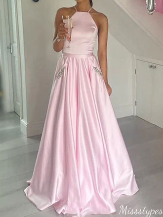 Elegant Unique A-line Long Prom Dress Ideas, Evening Party Dresses,ZX621