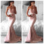 Sexy Sweetheart Mermaid Pink Long Bridesmaid Dresses Online, BL93