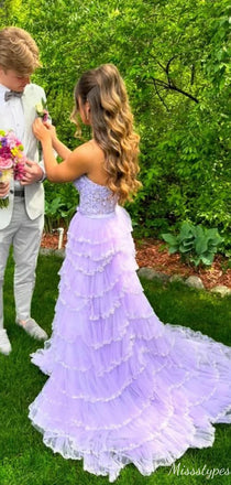 Gorgeous Spaghetti Strap Lace A-line Long Prom Dress Ideas, Evening Party Dresses,ZX629