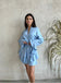 Blue Full Sleeve Ruffle Cozy Lady New Arrival Homecoming Dresses,HM105