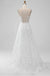 Off Shoulder Side Slit Round-Neck A-Line Fashion Wedding Dresses,HS77