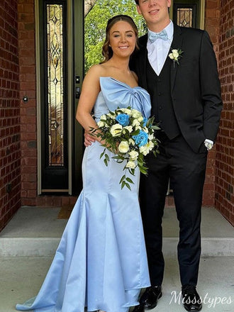 Elegant Strapless Mermaid Long Prom Dress Ideas, Evening Party Dresses,ZX633