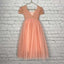 Pretty Pink Cap Shoulder Tulle A-Line Princess Little Flower Girl Dresses, ET64