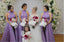 Purple Halter A-Line Women Simple Floor-Length Bridesmaid Dresses Online, BL52