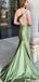 Unique One-shoulder Mermaid Long Prom Dress Ideas, Evening Party Dresses,ZX660