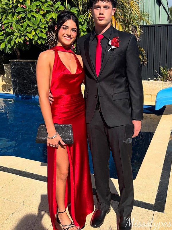 Sexy V-neck Backless Mermaid Long Prom Dress Ideas, Evening Party Dresses,ZX662