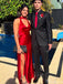 Sexy V-neck Backless Mermaid Long Prom Dress Ideas, Evening Party Dresses,ZX662